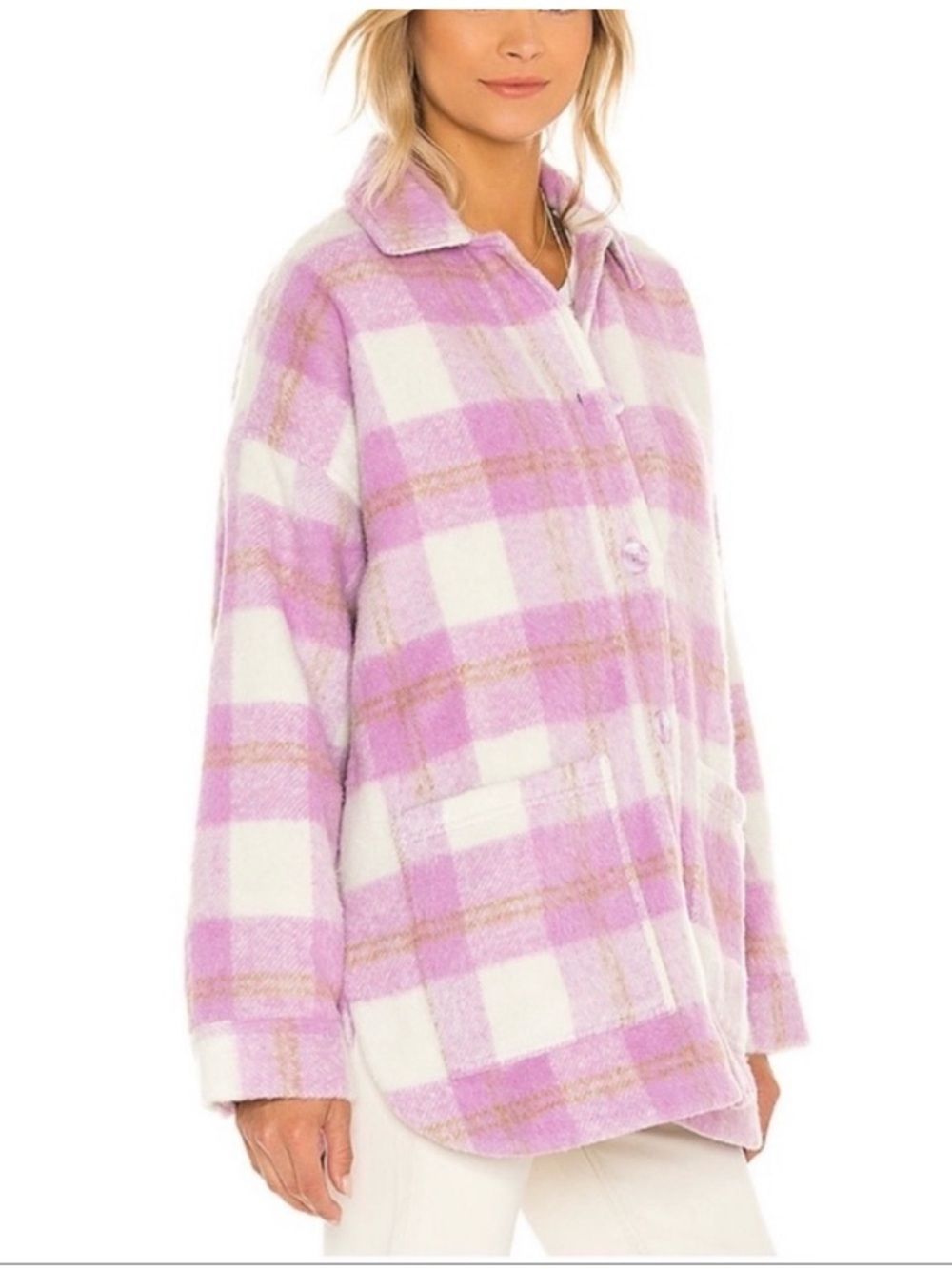 L*Space Seaside Plaid Jacket Shacket MK
